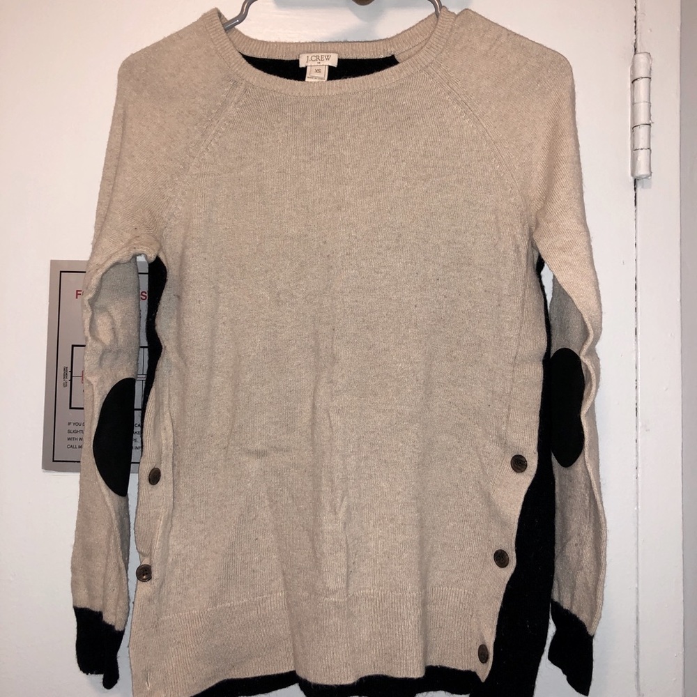 JCrew bicolor crewneck sweater XS-M